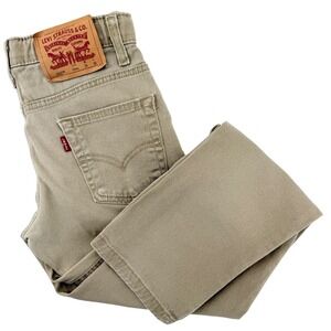 Levi's‎ 502 Taper Leg Pants Kids 10 Reg Tan Khaki Good Adjustable Waist Chinos
